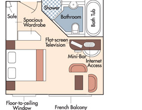 Amadagio Suite cabin layout